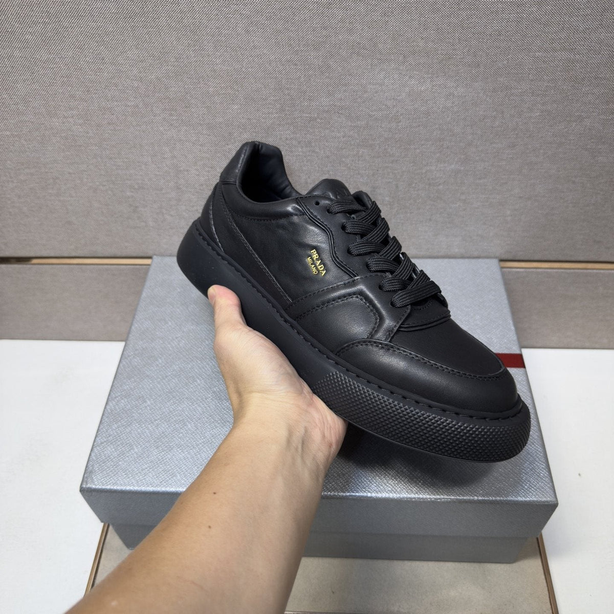 Prada Men's Paneled Low-Top Sneakers