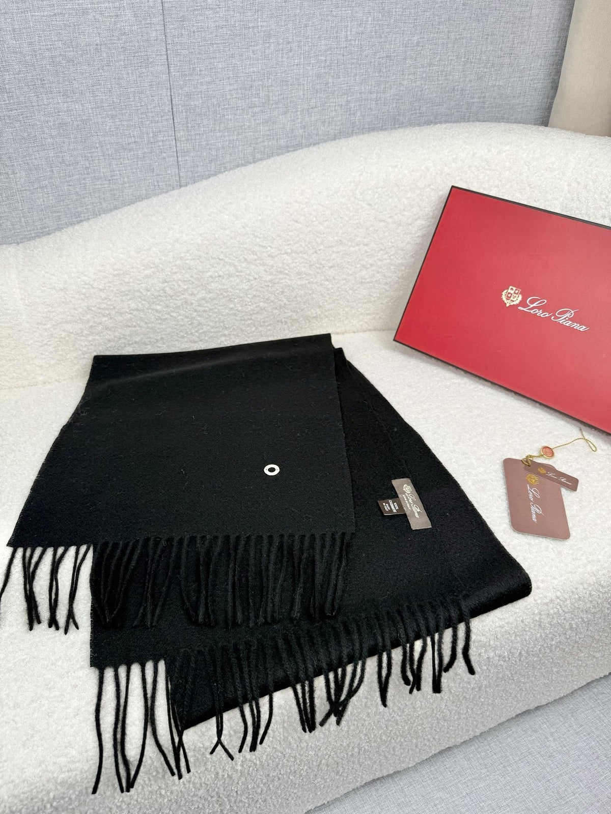 Loro Piana Fringed Cashmere Scarf