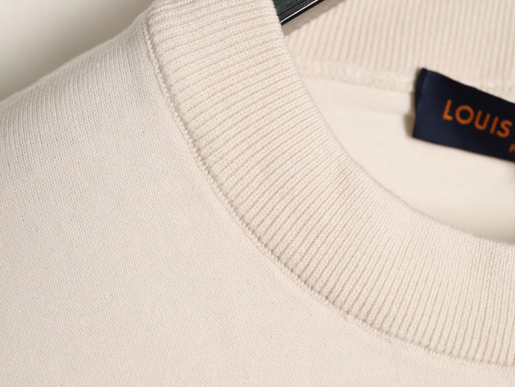 Louis Vuitton Jacquard Panel Short-Sleeve T-Shirt - Ecru