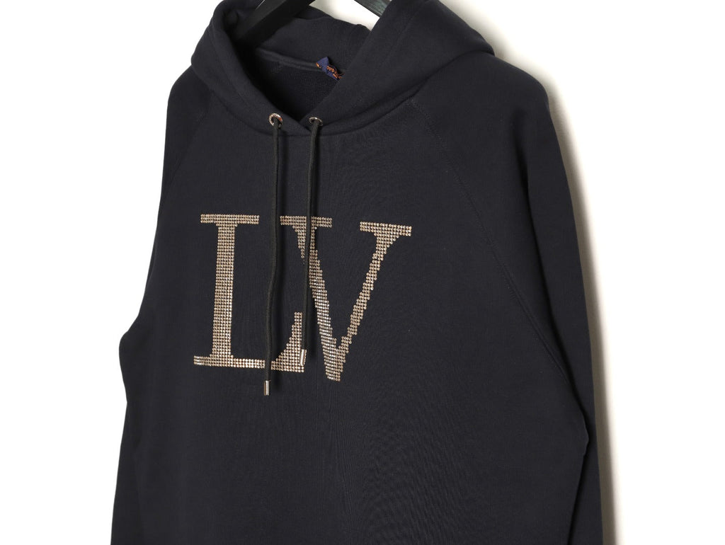Louis Vuitton LV Lettering Pullover Hoodie - Black
