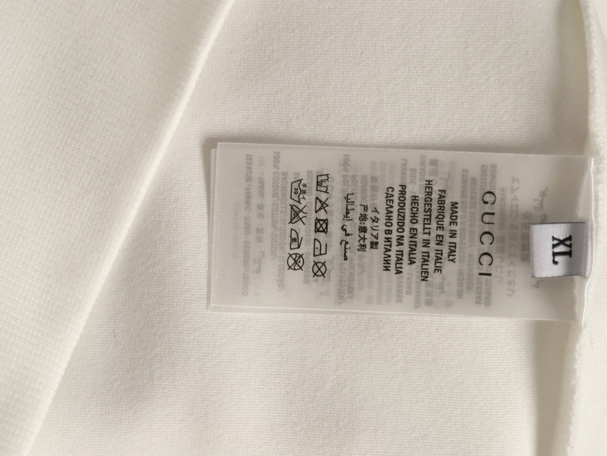 Gucci Monogram-Style Pocket-Patch Crewneck Sweatshirt - Cream