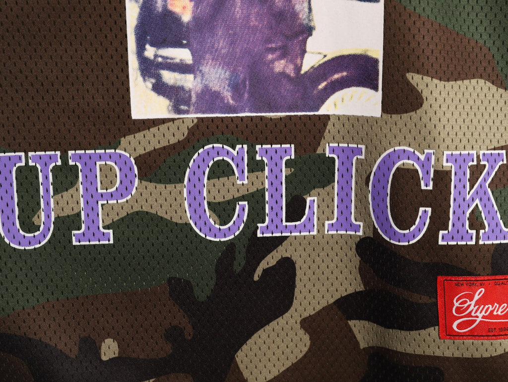 Supreme DJ Screw Graphic V-Neck Football-Style Jersey - Camouflage